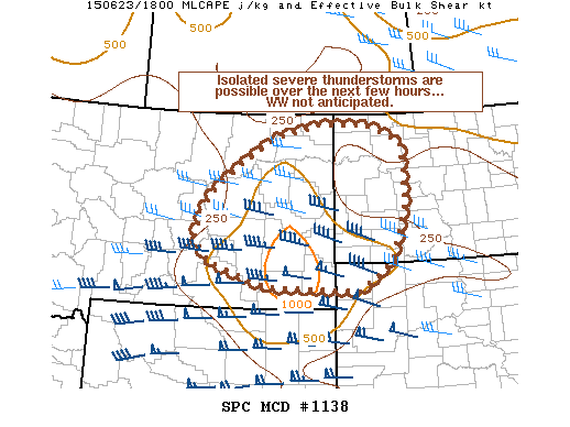 Mesoscale Discussion 1138