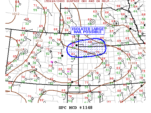 Mesoscale Discussion 1148