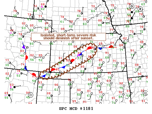 Mesoscale Discussion 1181