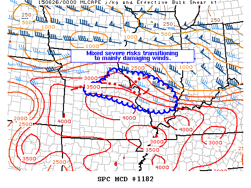 Mesoscale Discussion 1182