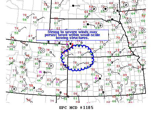 Mesoscale Discussion 1185