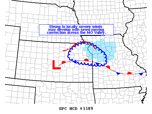 Mesoscale Discussion 1189