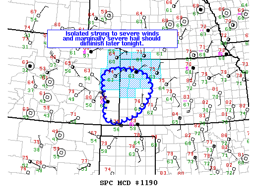 Mesoscale Discussion 1190