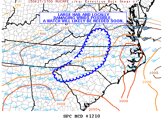 Mesoscale Discussion 1210