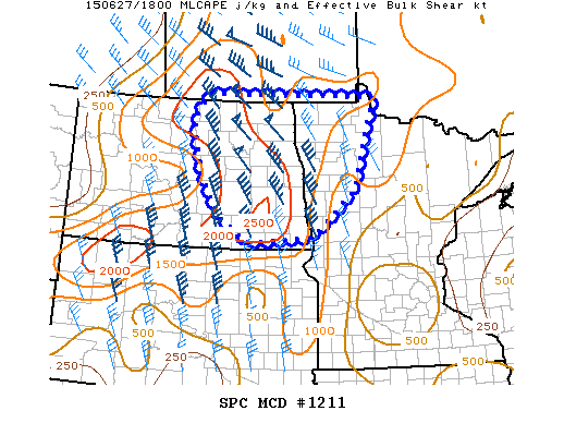Mesoscale Discussion 1211