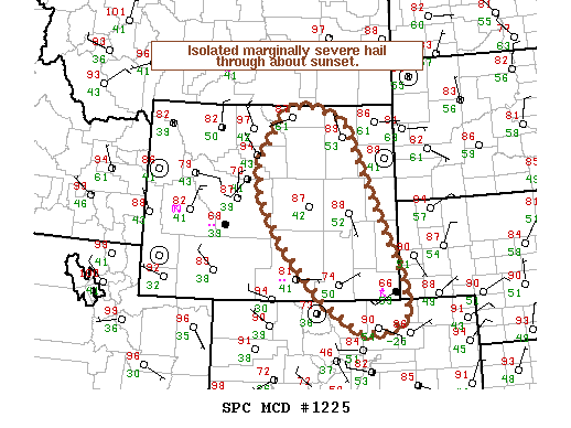 Mesoscale Discussion 1225