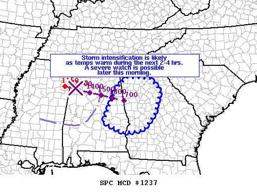 Mesoscale Discussion 1237