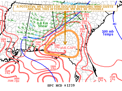 Mesoscale Discussion 1239