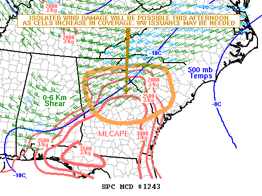 Mesoscale Discussion 1243