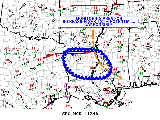 Mesoscale Discussion 1245