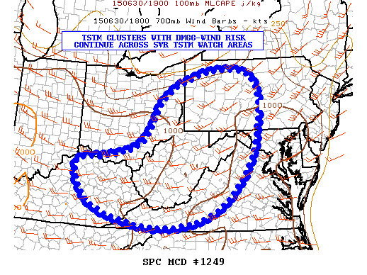 Mesoscale Discussion 1249