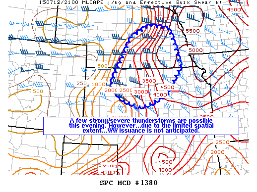 Mesoscale Discussion 1380