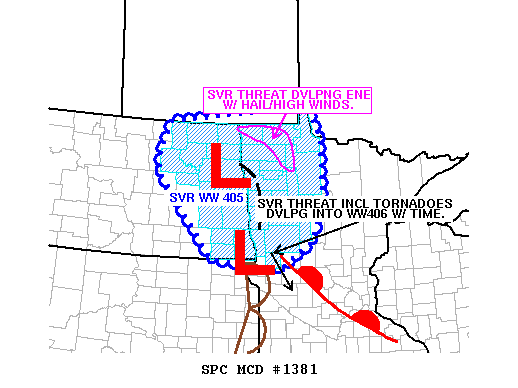 Mesoscale Discussion 1381