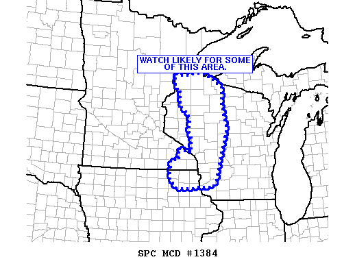 Mesoscale Discussion 1384