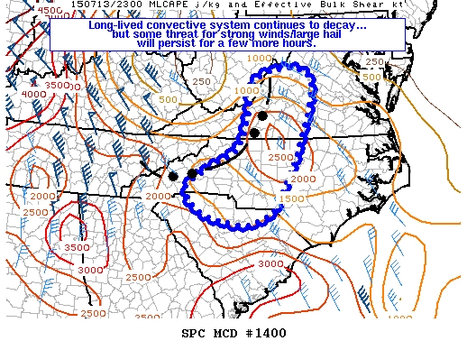 Mesoscale Discussion 1400
