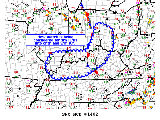 Mesoscale Discussion 1402