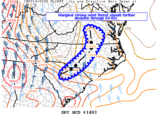 Mesoscale Discussion 1403