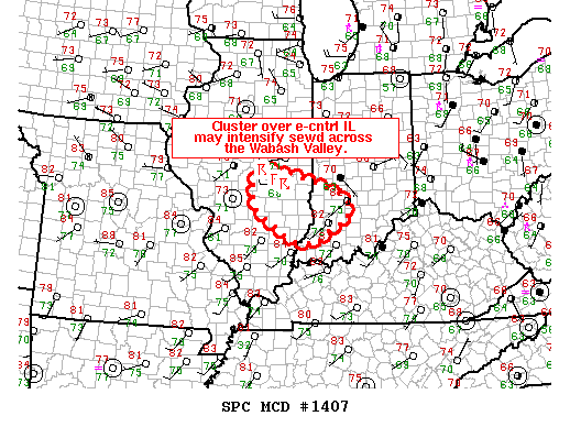 Mesoscale Discussion 1407