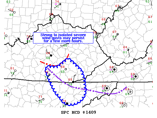 Mesoscale Discussion 1409
