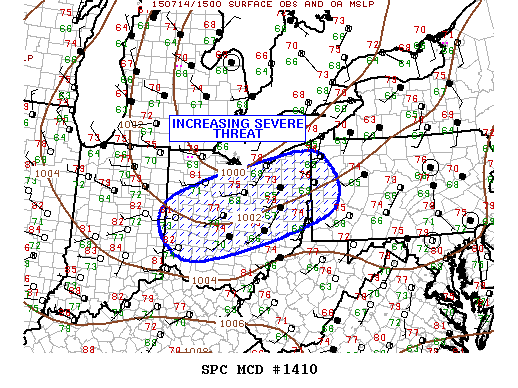 Mesoscale Discussion 1410