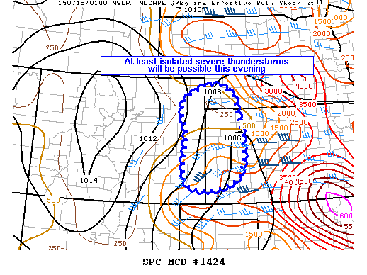 Mesoscale Discussion 1424