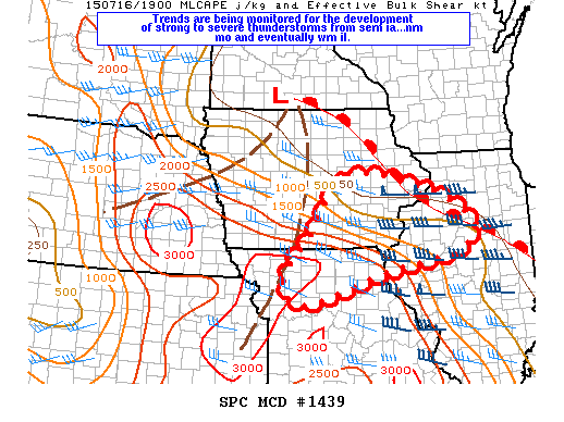 Mesoscale Discussion 1439