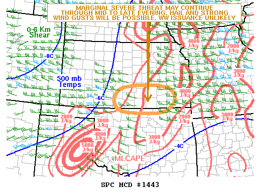 Mesoscale Discussion 1443