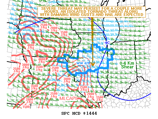 Mesoscale Discussion 1444