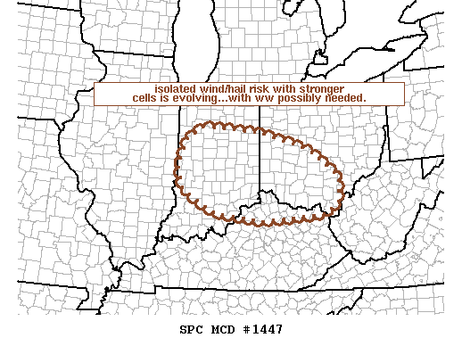 Mesoscale Discussion 1447