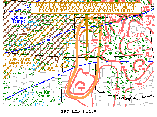 Mesoscale Discussion 1450