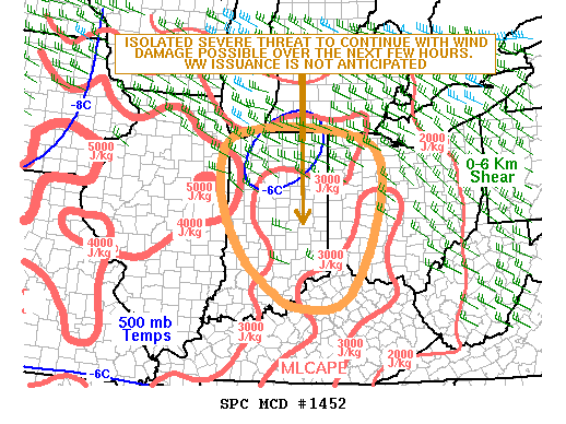 Mesoscale Discussion 1452