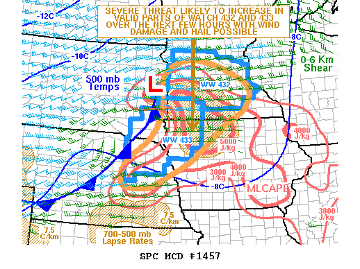 Mesoscale Discussion 1457