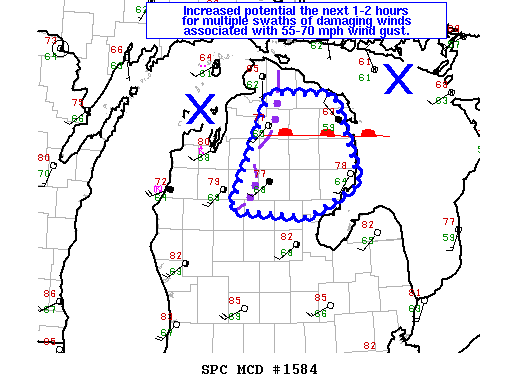 Mesoscale Discussion 1584
