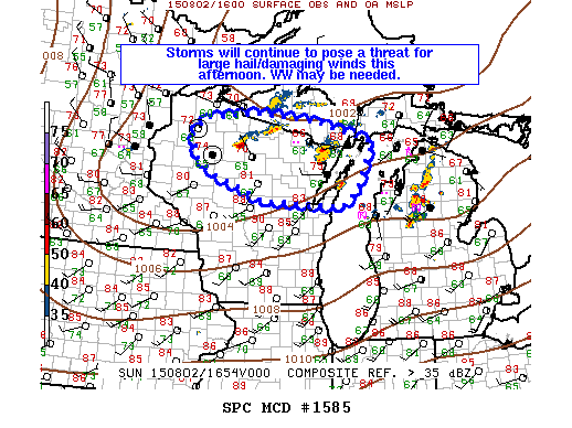 Mesoscale Discussion 1585