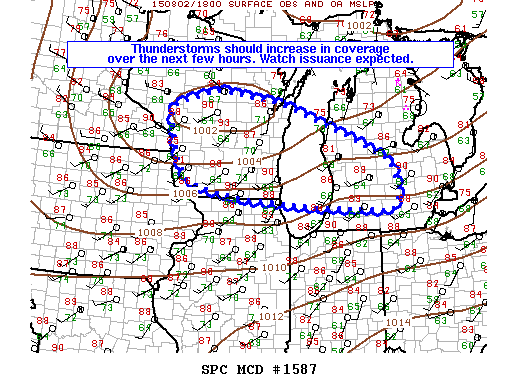 Mesoscale Discussion 1587