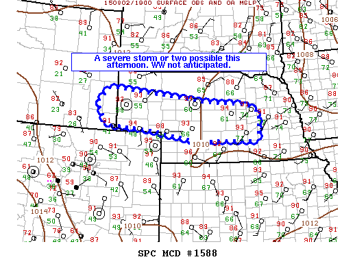 Mesoscale Discussion 1588
