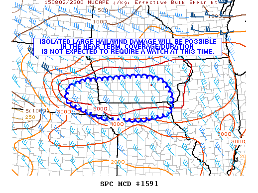 Mesoscale Discussion 1591