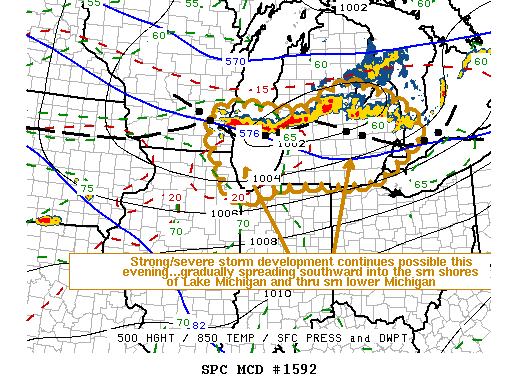 Mesoscale Discussion 1592