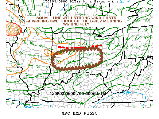 Mesoscale Discussion 1595