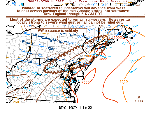 Mesoscale Discussion 1603