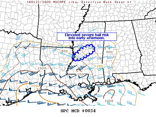 Mesoscale Discussion 34