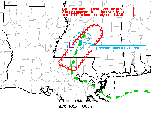 Mesoscale Discussion 36