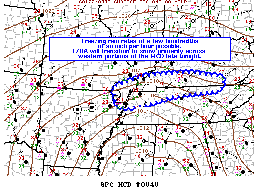 Mesoscale Discussion 40