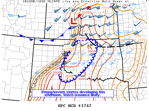 Mesoscale Discussion 1767