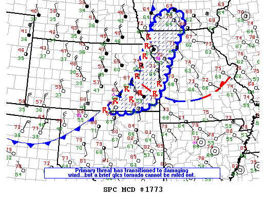 Mesoscale Discussion 1773