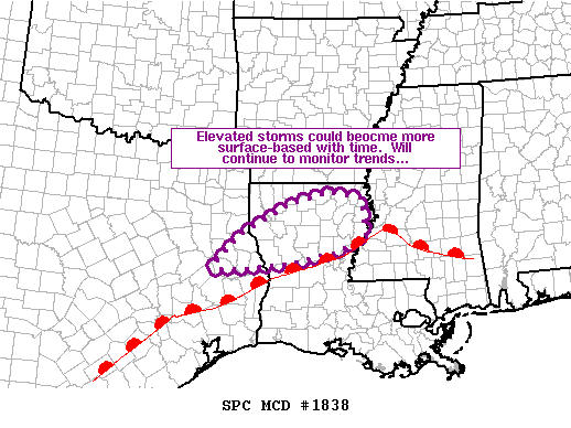 Mesoscale Discussion 1838