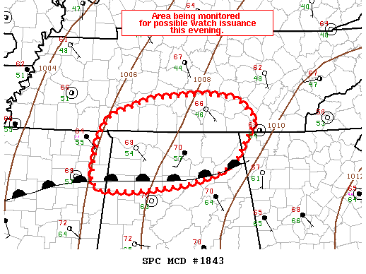 Mesoscale Discussion 1843