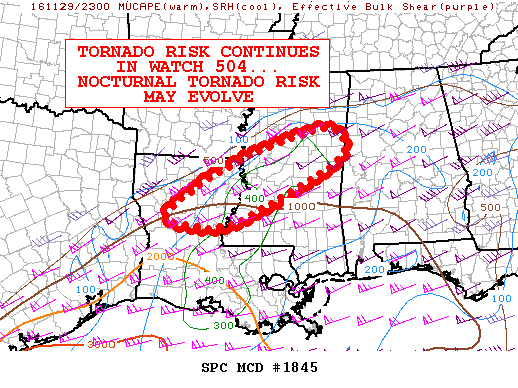 Mesoscale Discussion 1845