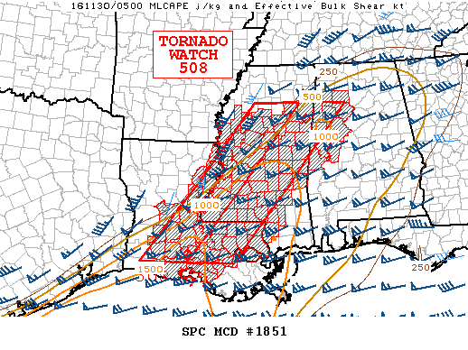 Mesoscale Discussion 1851