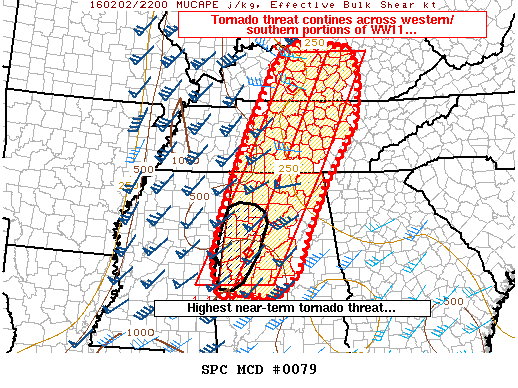 Mesoscale Discussion 79